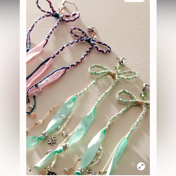 Free People Jewelry - FREE PEOPLE Candy Baby Bow Dangle Earrings
